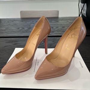 Christian Louboutin Pigalle Nude 100mm Pumps Size 37 - Worn once